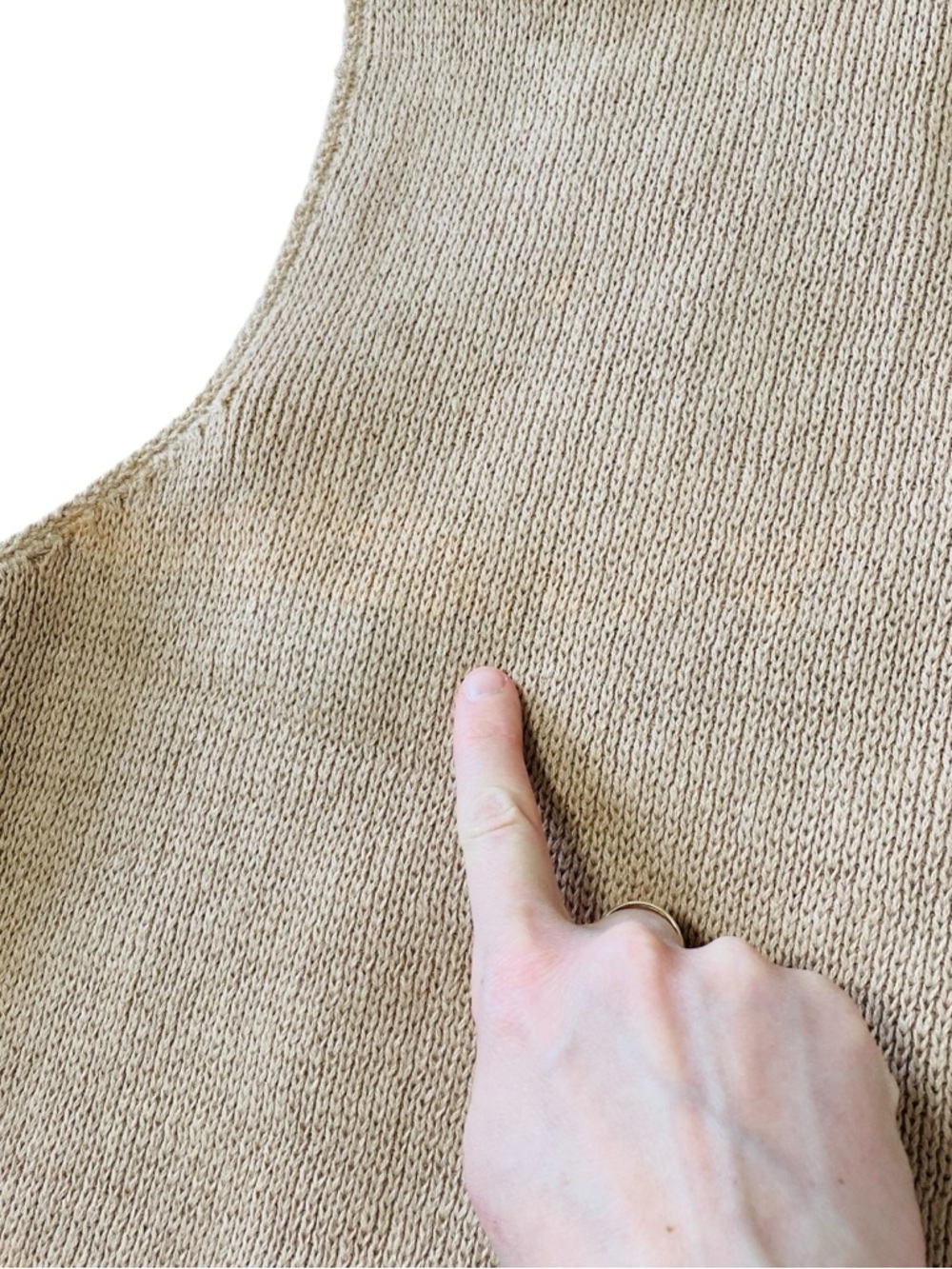 VINTAGE CABIN CREEK Leather & Crochet Vest - Picture 5 of 7